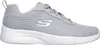A side view of a gray Skechers sneaker with a white sole. Produktbild-Vorschau