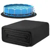 Bodenmatte Pool rund, 4 Meter Poolunterlage schwarz Produktbild-Vorschau 1