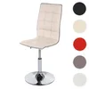 A single cream-colored chair with a chrome base and adjustable height. Náhled obrázku produktu