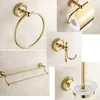 Accessori da bagno in ottone retrò set appendiabiti PREMIUM Anteprima dell’immagine prodotto 4