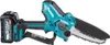 A cordless chainsaw with a battery pack attached, shown against a white background. Náhľad obrázku produktu