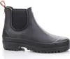 A black Chelsea boot is shown against a white background. Produktbild-Vorschau