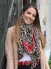 styleBREAKER Damen Schal mit Leo Muster und farbigem Produktbild-Vorschau 3