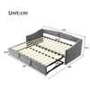 INONEFT Tagesbett 90x200cm/180x200cm mit Ausziehbett, Produktbild-Vorschau 6