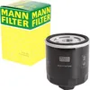 A product shot of a MANN oil filter and its packaging. Podgląd zdjęcia produktu
