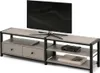 Meuble TV ROMER - beige / noir Voir les images du produit 4