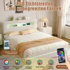 Boxspringbett 140x200cm mit Stauraum, Polsterbett mit Produktbild-Vorschau 3