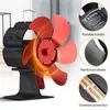 Tepelný ventilátor na kamna se 6 lopatkami, s rukojetí pro Náhled obrázku produktu 5
