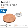ECENCE Neodym Magnete 50 Stück - rund selbstklebend - 8x1mm Produktbild-Vorschau 4