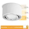 CELI-1W 4er Set LED Aufbauspot weiß rund - 4x Produktbild-Vorschau 3