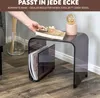 eluno 2in1 Beistelltisch aus schwarz-transparentem Acryl Produktbild-Vorschau 6