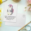 Mr. & Mrs. Panda Postkarte Tochter Expertin - Weiß - Produktbild-Vorschau 3