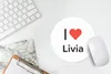 MuchoWow® Mauspad Mousepad Ich liebe - Livia - Mädchen Produktbild-Vorschau 5