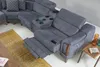 Grau Ecksofa Wohnzimmer Luxus Sofa L-Form Modern Design Produktbild-Vorschau 2