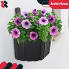 KOTARBAU® Set di 4 fioriere da balcone cesto da appendere a Anteprima dell’immagine prodotto 4