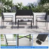 COSTWAY Polyrattan Gartenmöbel Set, Outdoor Lounge Möbel, Produktbild-Vorschau 7