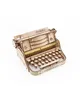 A wooden model of a typewriter is shown against a white background. Podgląd zdjęcia produktu
