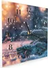 Wanduhr aus Glas mit Motiv Winterzauber- 30 x 30 cm - inkl. Produktbild-Vorschau 2