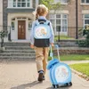 Set di valigie per bambini COSTWAY, 4 pezzi con valigia con Anteprima dell’immagine prodotto 3