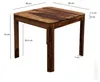 FineBuy Esstisch Massivholz Sheesham 80x80 cm Dunkelbraun Produktbild-Vorschau 3