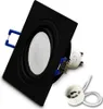 10x Einbauspot SET RIK.13 schwenkbar schwarz eckig GU10 7W Produktbild-Vorschau 2
