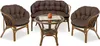 Set da giardino 2x122x40cm + 190x40cm per sedia divano Anteprima dell’immagine prodotto 1
