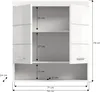 Scout armoire de salle de bain murale 2 portes, 3 portes Voir les images du produit 6