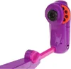 A close-up, studio shot of a purple toy projector with pink and orange accents, set against a white background. Náhľad obrázku produktu