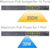 CUDY GS1020PS2 16-Port Gigabit PoE+ Switch 2 Gigabit SFP Produktbild-Vorschau 5
