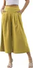 ASKSA Pantalon Palazzo Femme Pantalon léger à jambes larges Voir les images du produit 1