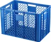 A blue plastic crate is shown against a white background. Produktbild-Vorschau