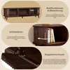 Collage of images showcasing different features of a TV stand. Voir les images du produit