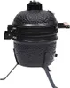 vidaXL 2-in-1 Kamado-Grill Smoker Keramik 56 cm Schwarz Produktbild-Vorschau 2