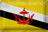 Blechschild Flagge Bruneis 30x20cm Flag of Brunei Vintage Produktbild-Vorschau 1
