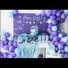 Kuchen Topper Narwal 10-15,5cm blau irisierend 4er Set Produktbild-Vorschau 8