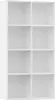 vidaXL Libreria/credenza bianca 66×30×130 cm in materiale Anteprima dell’immagine prodotto 1