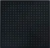 A square black shower head with a grid of small white dots, likely representing water outlets. Anteprima dell’immagine prodotto