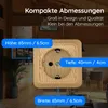 Aufputz Steckdose Ahorn Holzoptik – 1-fach Schutzkontakt Produktbild-Vorschau 3
