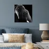 MuchoWow® Poster Tierprofil Elefant in Schwarz und Weiß Produktbild-Vorschau 4