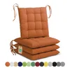 Lavea® Sitzkissen 40x40 cm - 4er Set,  mit Stoffbändern – Produktbild-Vorschau 1