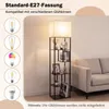 COSTWAY Vloerlamp met planken, 5 niveaus, 172 cm, moderne Productafbeelding-voorbeeld 5