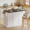 Isola da cucina Merax con piano di lavoro ribaltabile, Anteprima dell’immagine prodotto 4