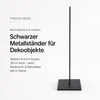 Metallständer Deko Sockel Schwarz 9x9x30 cm Dorn 5mm Produktbild-Vorschau 5