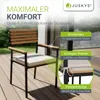 Juskys Akazienholz Gartengarnitur Rhodos - Tisch, 6 Stühle Produktbild-Vorschau 2