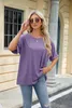 ASKSA Damen T-Shirt Sommer Kurzarm Oversized Rundhals Produktbild-Vorschau 4