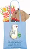 Mr. & Mrs. Panda Tote Bag Sommelier Herz - Sky Blue - Produktbild-Vorschau 3