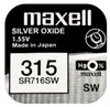 5 x Maxell 315 SR716SW Uhren Batterie Knopfzelle Silberoxid Produktbild-Vorschau 2