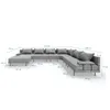 TRADA Gartenecksofa Bahama XXL Dunkelgrau Rechts 410x298 cm Produktbild-Vorschau 2