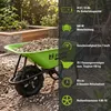 Brouette électrique sans fil - 7 km/h - 75litres - 150kg - Voir les images du produit 8