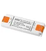 A white LED power supply with orange connectors on a white background. Podgląd zdjęcia produktu